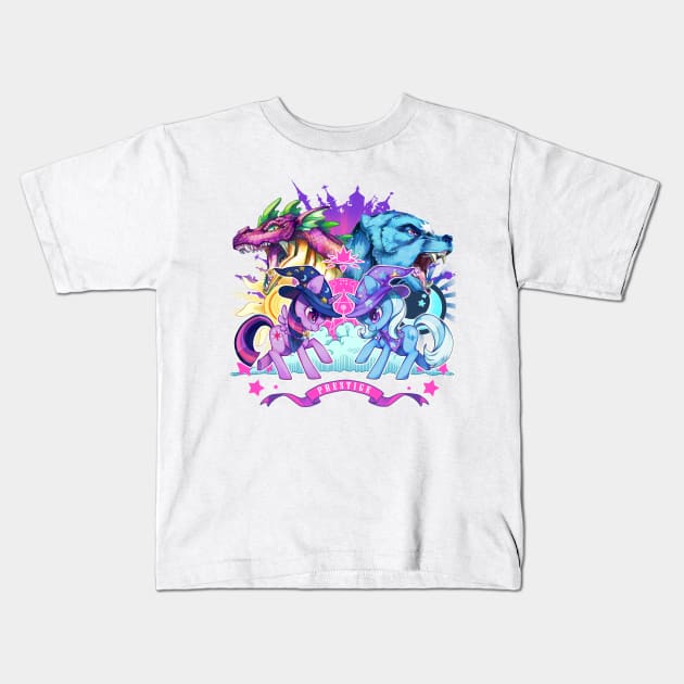 Prestige of the Sun and Moon Kids T-Shirt by theuselesstoe